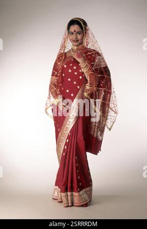 Mariée du Bengale occidental, Inde, Asie Banque D'Images