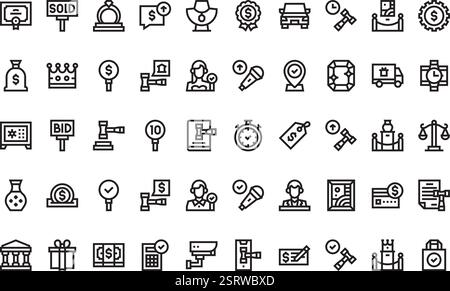 Collection d'icônes vectorielles de haute qualité avec contour modifiable. Idéal pour les projets professionnels et créatifs. Illustration de Vecteur
