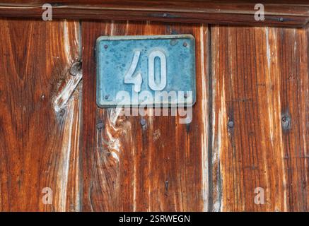 Numéro 40 : identité âgée Banque D'Images