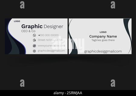 Modèle de carte d'affaires Illustration de Vecteur