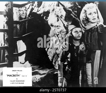MACBETH [US] 1948 ALAN NAPIER, PEGGY WEBBER comme Lady MacDuff, CHRISTOPHER WELLES Date : 1948 Banque D'Images