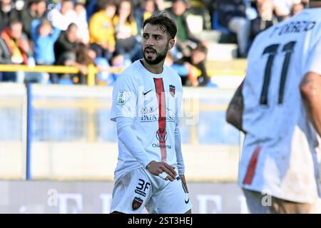 Castellammare Di Stabia, Italie. 16 février 2025. Luca Garritano lors du match DE SERIE BKT 2024/25 entre la SS Juve Stabia et Cosenza Calcio au stade Romeo menti le 16 février 2025 à Castellemmare di Stabia, Italie crédit : Agence photo indépendante/Alamy Live News Banque D'Images