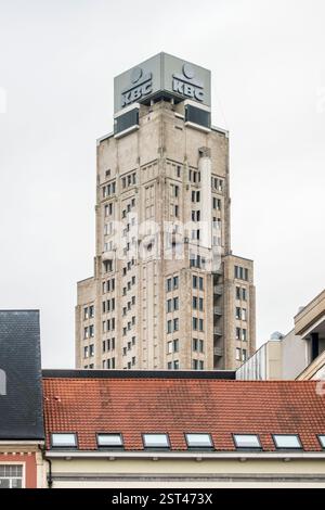 La Boerentoren (Tour des agriculteurs) à Anvers, Belgique. Construit en 1930, il a été l'un des premiers gratte-ciel en Europe, et est actuellement en cours de rénovation Banque D'Images
