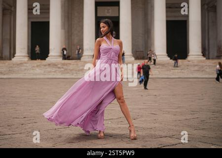 Napoli, Italie. 11 mai 2023. Foto Marco Alpozzi /LaPresse 11 Maggio 2023 - Napoli, Italia - Sport - Ciclismo - Giro d'Italia 2023 - Edizione 106 - Tappa 6 - Napoli - Napoli Nella foto : Eleonora Incardona 11 mai 2023 Napoli, Italie - Sport - cyclisme - Giro d'Italia 2023 - 106ème édition - Etape 6 - Napoli - Napoli dans la photo : Eleonora Incardona crédit : LaPresse/Alamy Live News Banque D'Images