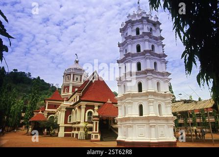 Temple Shanta durga, Ponda, Goa, Inde, Asie Banque D'Images