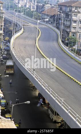JJ À V.T Flyover bridge, Bombay Mumbai, Maharashtra, Inde Banque D'Images