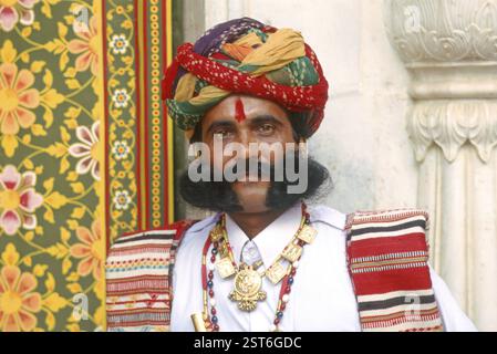 L'homme du Rajasthan, Rajasthan, Inde modèle libération Nombre 713 Banque D'Images