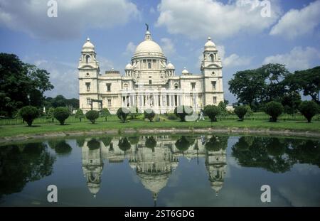 Victoria Memorial Building, calcutta, bengale occidental, Inde, Asie Banque D'Images