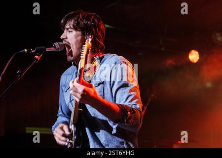Copenhague, Danemark. 16 février 2025. Le chanteur, compositeur et musicien américain carter Vail donne un concert à VEGA à Copenhague. Banque D'Images