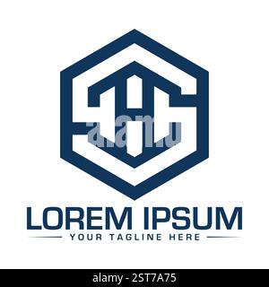 SH Letter logo Design Illustration de Vecteur