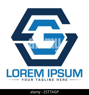 Logo SG Letter Design Illustration de Vecteur