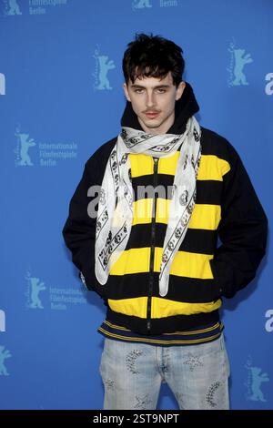 Timothee Chalamet à l'appel photo pour le film 'Like A Complete Unknown' au 75ème Festival international du film de Berlin Berlinale 2025 à l'Hôtel G. Banque D'Images
