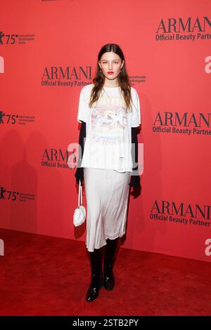 Berlinale - Amani Beauty Party Lary Müller BEI der Armani Beauty Party anlässlich der 75. Berlinale in den Wilhelm Studios AM 15.02.2025 à Berlin. *** Berlinale Amani Beauty Party Lary Müller à la Armani Beauty Party à l'occasion de la 75ème Berlinale aux studios Wilhelm le 15 02 2025 à Berlin Copyright : xEventpressxKochanx Banque D'Images