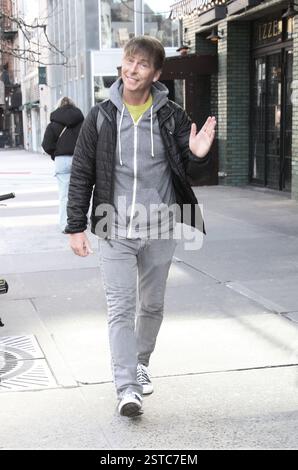 New York, NY, États-Unis. 17 février 2025. Jack McBrayer vu à New York le 17 février 2025. Crédit : RW/Media Punch/Alamy Live News Banque D'Images