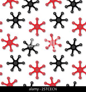 Texture abstraite rouge et noire Banque D'Images