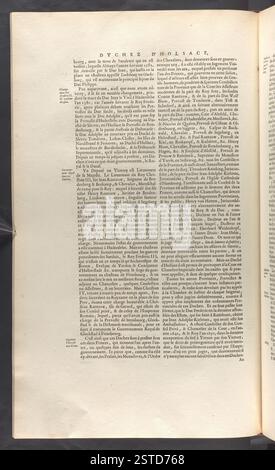 Le troisième volume de la Géographie fait partie de la Collection topographique du roi BL, qui présente des cartes et des vues géographiques du XVIe au XIXe siècle. Le volume présente des œuvres cartographiques historiques, en se concentrant sur les régions européennes. Banque D'Images