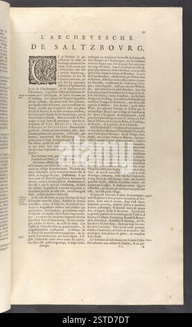 Un volume antique de la Collection topographique du Roi BL, intitulé «troisième volvme de la Geographie», présentant des cartes, des descriptions géographiques et des informations topographiques détaillées du XVIIIe siècle. Le travail offre un aperçu de la cartographie historique, de la géographie et de l'exploration. Banque D'Images