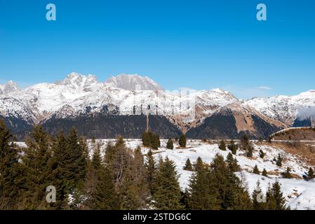 station de ski monte zoncolan en italie Banque D'Images