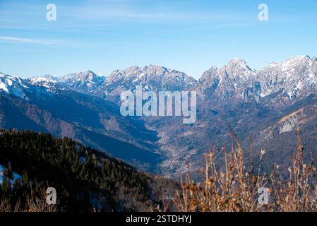 station de ski monte zoncolan en italie Banque D'Images
