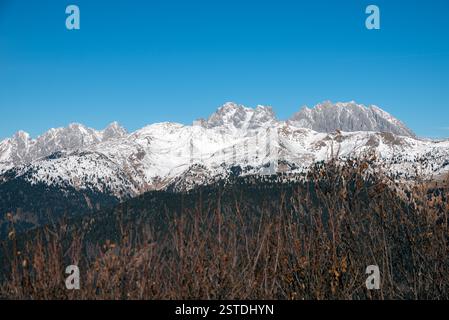 station de ski monte zoncolan en italie Banque D'Images