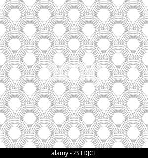 Texture d'échelles géométriques simples monochromes Banque D'Images