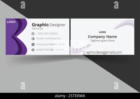 Design de carte d'affaire Illustration de Vecteur