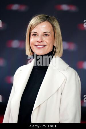 Susie Wolff, directrice générale de F1 Academy, sur le tapis rouge avant le lancement de F1 75 Live à l'O2, Londres. Date de la photo : mardi 18 février 2025. Banque D'Images
