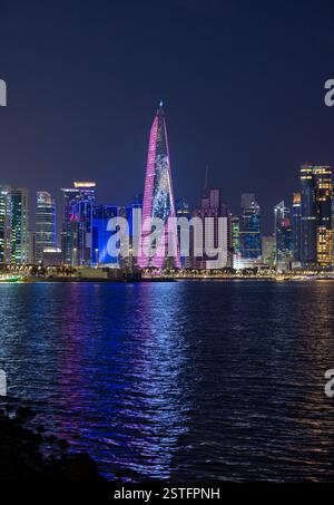 Doha Skyline Doha Qatar 17-02-2025 Banque D'Images