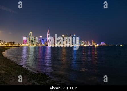 Doha Skyline Doha Qatar 17-02-2025 Banque D'Images