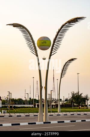 Doha Skyline Doha Qatar 17-02-2025 Banque D'Images