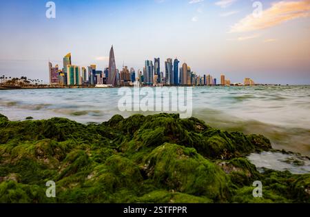 Doha Skyline Doha Qatar 17-02-2025 Banque D'Images