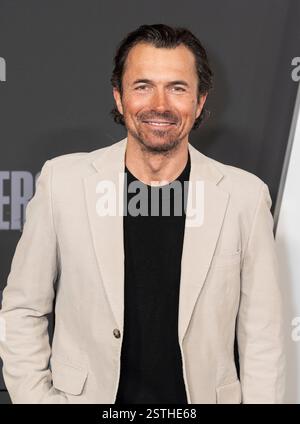 New York, États-Unis. 19 février 2025. William Abadie assiste à la première de Netflix 'Zero Day' NYC au Plaza Hotel à New York le 18 février 2025. (Photo de Lev Radin/Sipa USA) crédit : Sipa USA/Alamy Live News Banque D'Images
