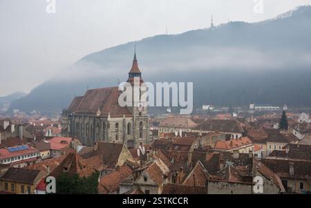 Vieille ville de Brasov, Roumanie Banque D'Images
