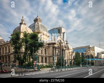 Palais des dépôts et les lots de Bucarest, Roumanie Banque D'Images