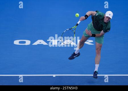 Botic van de Zandschulp des pays-Bas lors du Qatar ExxonMobil Open 2025, ATP 500 Tennis ouvert le 19 février 2025 à Doha, Qatar Banque D'Images