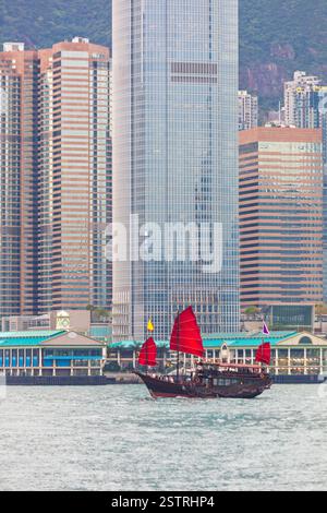 Jonque à Hong Kong Banque D'Images