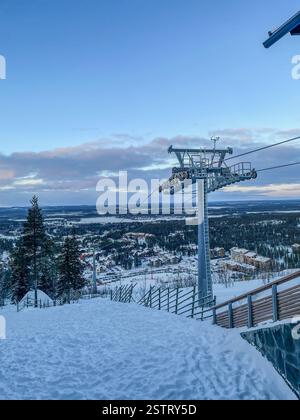 Levi Belvedere : paysage finlandais depuis Levi Hill Banque D'Images