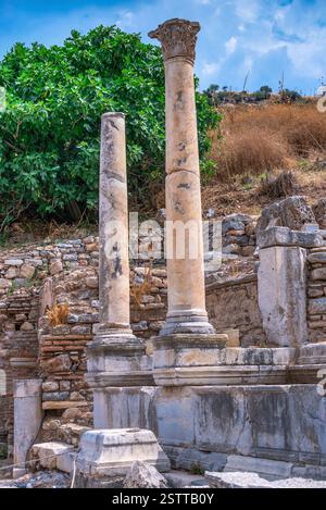 Ruines d'Ephèse antique en Turquie Banque D'Images