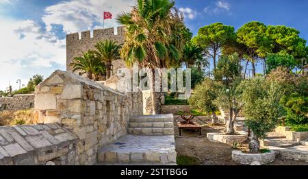 Château de Kusadasi dans la province d'Aydin, Turquie Banque D'Images