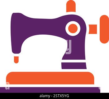 Illustration de conception d'icône de vecteur de machine à coudre Illustration de Vecteur