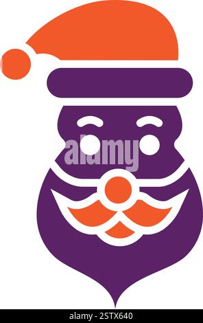 Illustration de conception d'icône de vecteur de Père noël Illustration de Vecteur