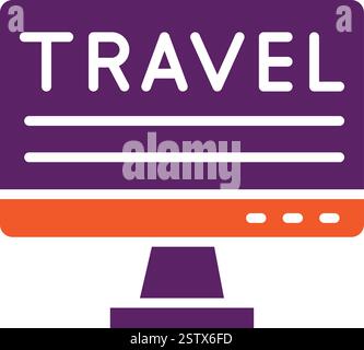Illustration de conception d'icône de vecteur de voyage Illustration de Vecteur