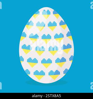 Pysanka œuf de Pâques ukrainien symbole des vacances de printemps Illustration de Vecteur