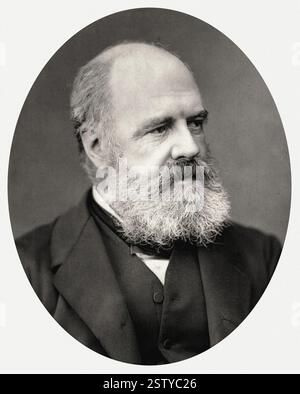 Portrait d'Edward Armitage (1817-1896) peintre britannique - document historique, photographe inconnu Banque D'Images