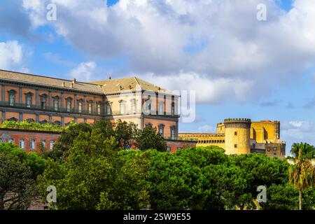 Palais royal de Naples, Naples, Campanie, Italie, Europe Banque D'Images