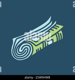 Icône de journal Doodle dessinée à la main dans un style minimaliste moderne Illustration de Vecteur