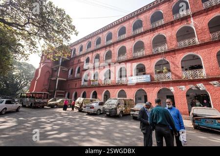Architecture coloniale dans la gare centrale de Chittagong et musée ferroviaire Bagladesh Banque D'Images