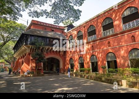 Architecture coloniale dans la gare centrale de Chittagong et musée ferroviaire Bagladesh Banque D'Images