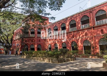 Architecture coloniale dans la gare centrale de Chittagong et musée ferroviaire Bagladesh Banque D'Images