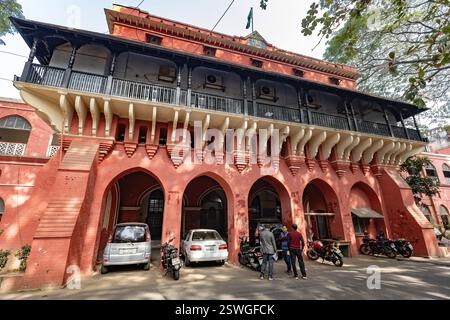 Architecture coloniale dans la gare centrale de Chittagong et musée ferroviaire Bagladesh Banque D'Images